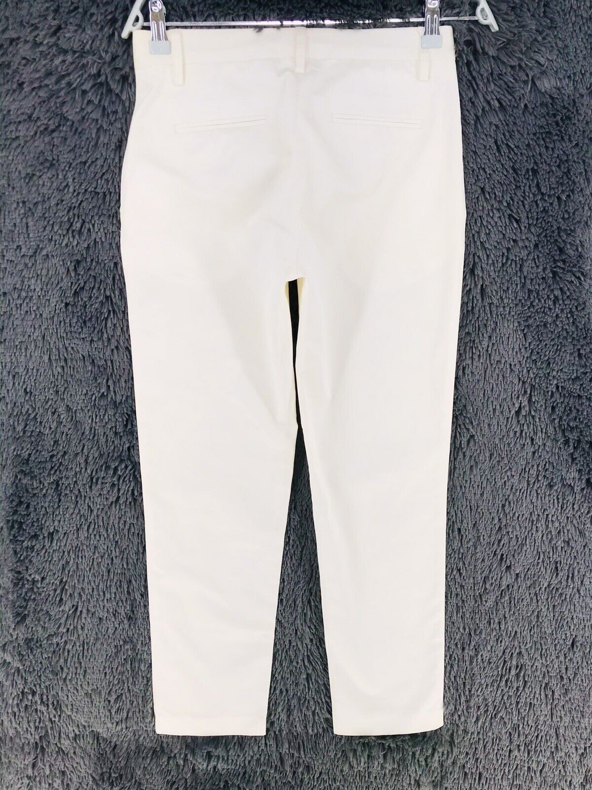 GANT Femmes Blanc Stretch Regular Straight Fit Pantalon Taille EUR 34 US 4 UK 8