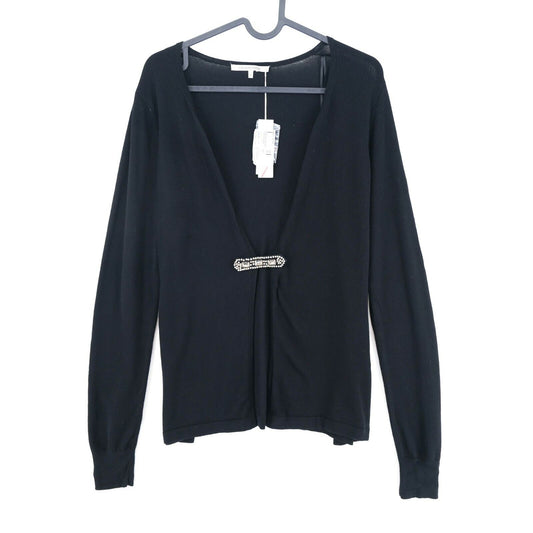 Prix ​​conseillé 125 € GERARD DAREL Pull cardigan noir à col en V Taille 1 / S 2 / M