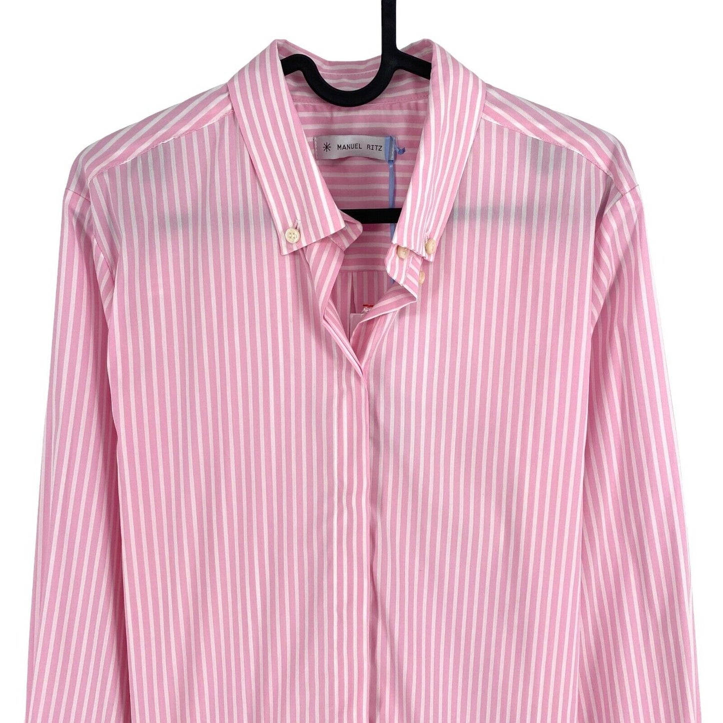 MANUEL RITZ Pink Striped Shirt Size XL