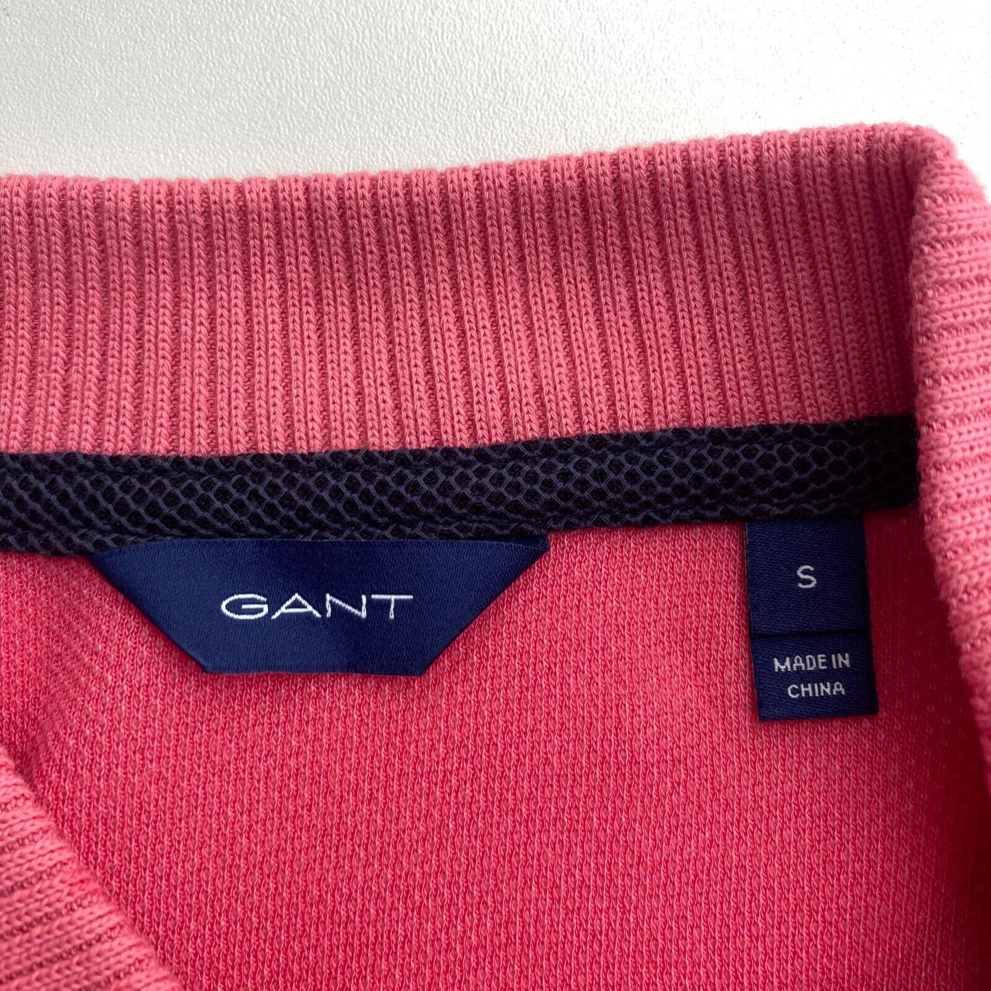 GANT Women Pink Rope Icon Pique Polo Shirt Size S