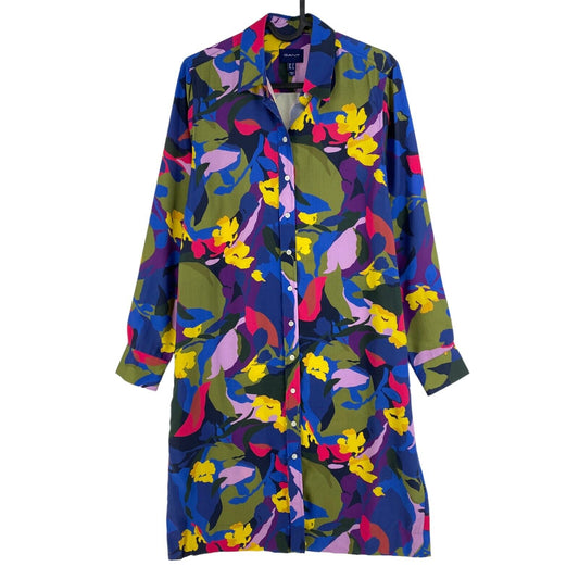 GANT Coloured Floral Print Belted Shirt Dress Size EU 34 UK 6 US 4