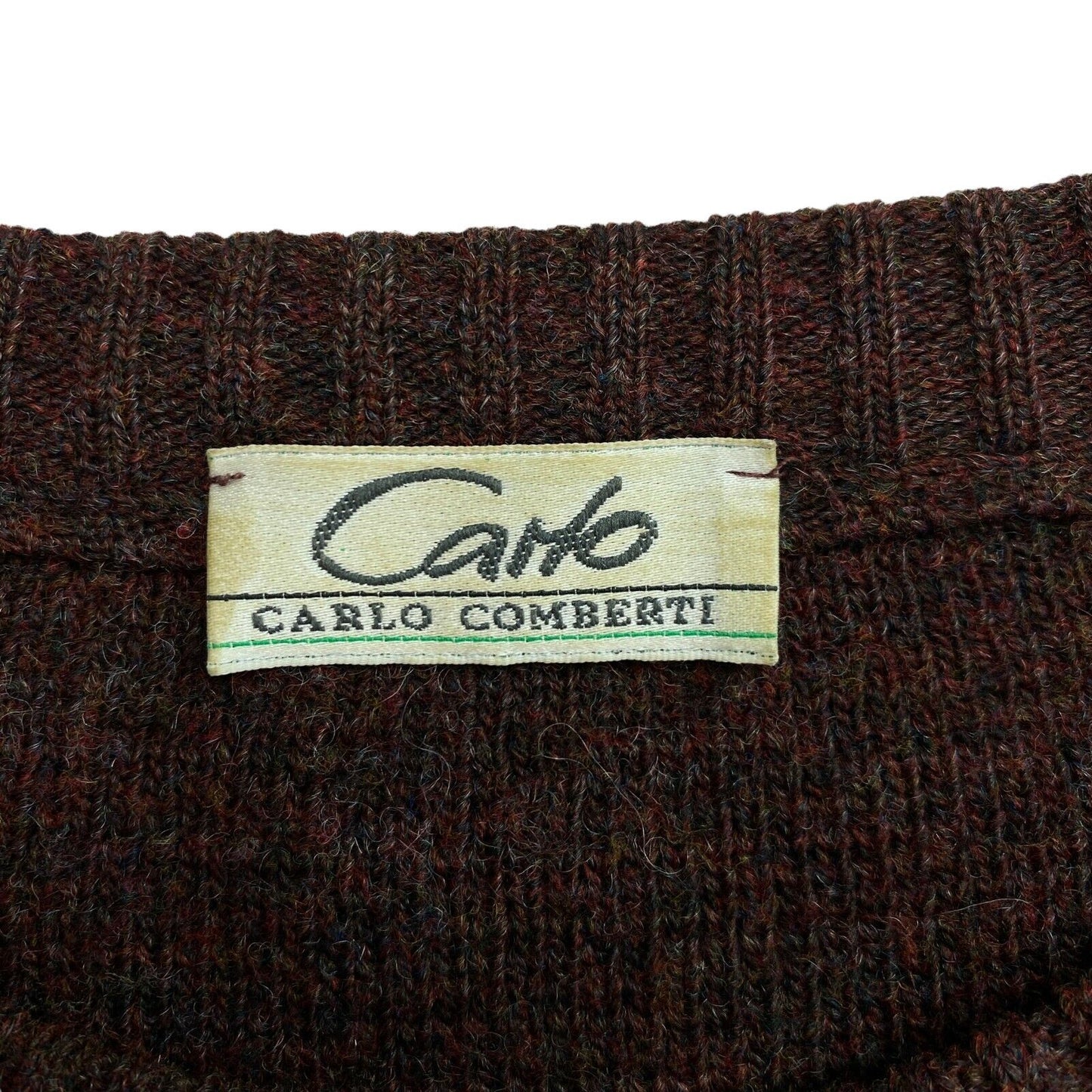 Cosby Vintage Retro 90s Carlo Comberti Brown Sweater Pullover Size L