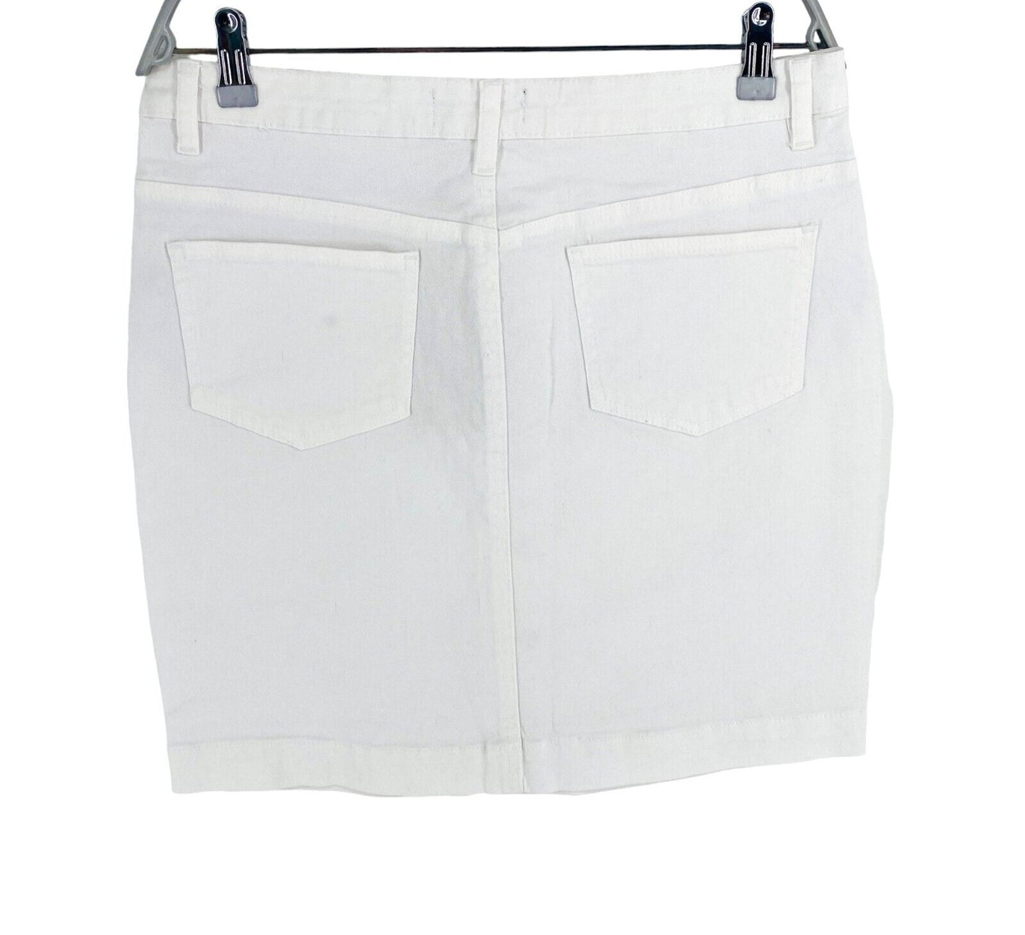 SISTERS POINT Women White OLIVIA_SK3 Denim Skirt Size XL