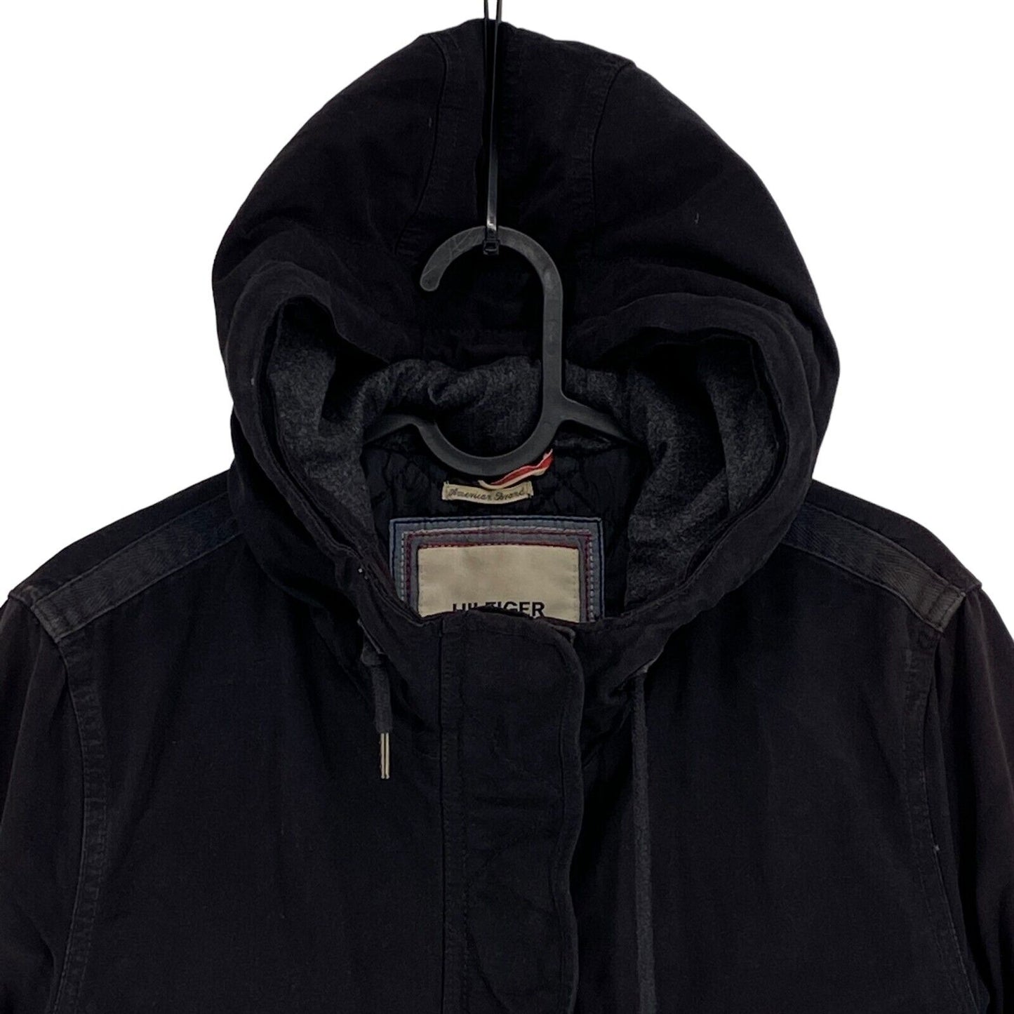 TOMMY HILFIGER DENIM Veste Parka à capuche en mélange de coton marron foncé Taille M