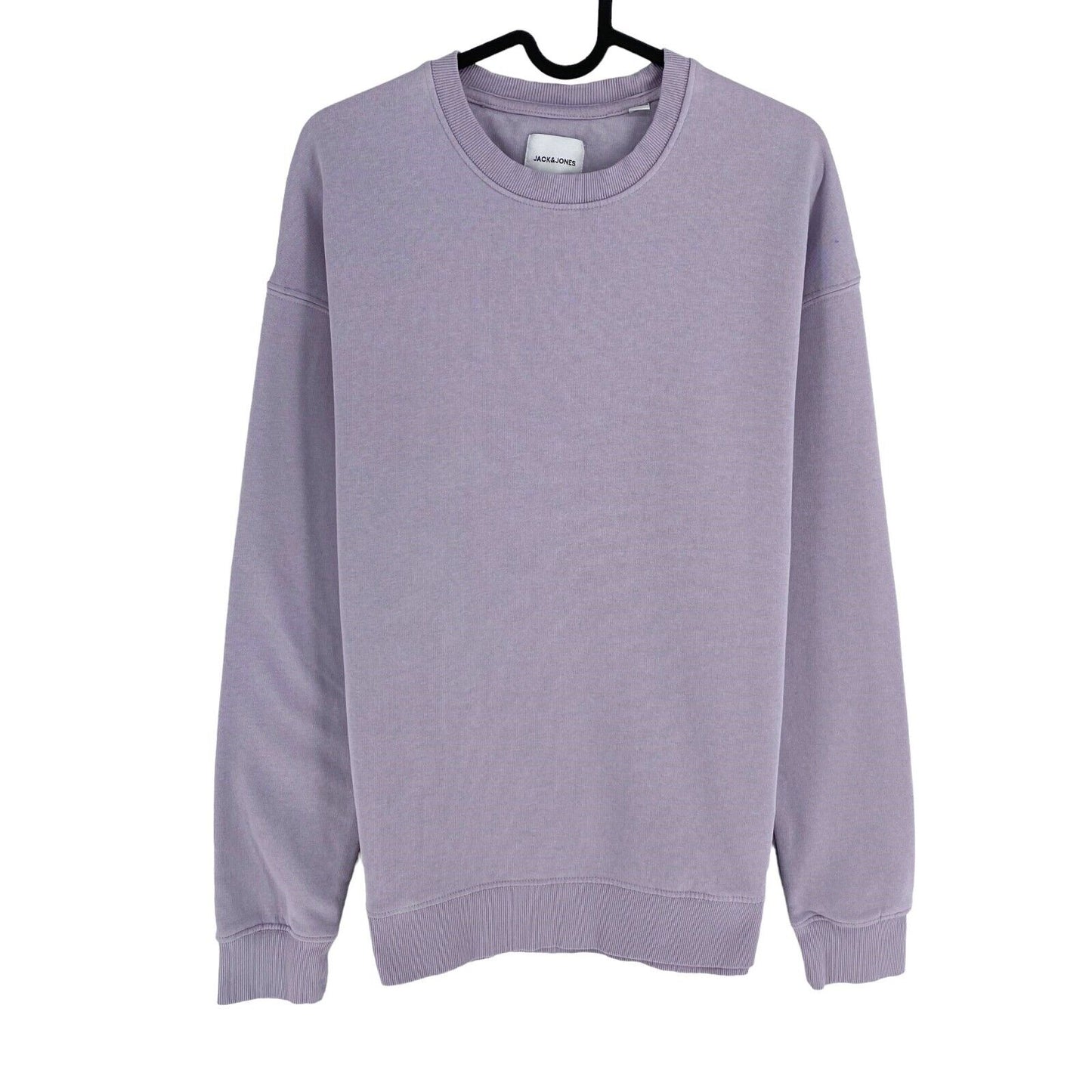 JACK&JONES Men Light Purple Basic Crew Neck Sweater Jumper Size S