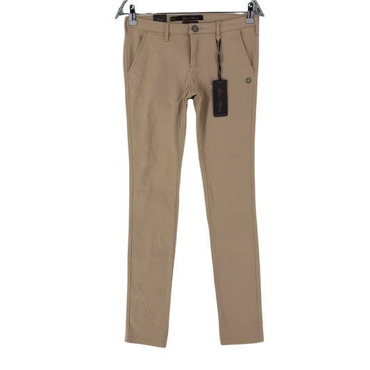 GOUT D'ANVERS Women Brown Skinny Fit Chino Trousers Size W26 L32