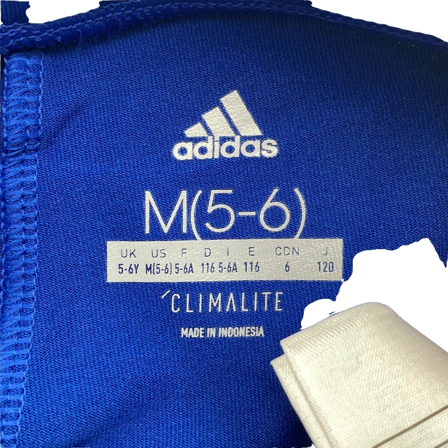 Adidas Climalite Girls Blue Tight Leggings Size 5 - 6 Years