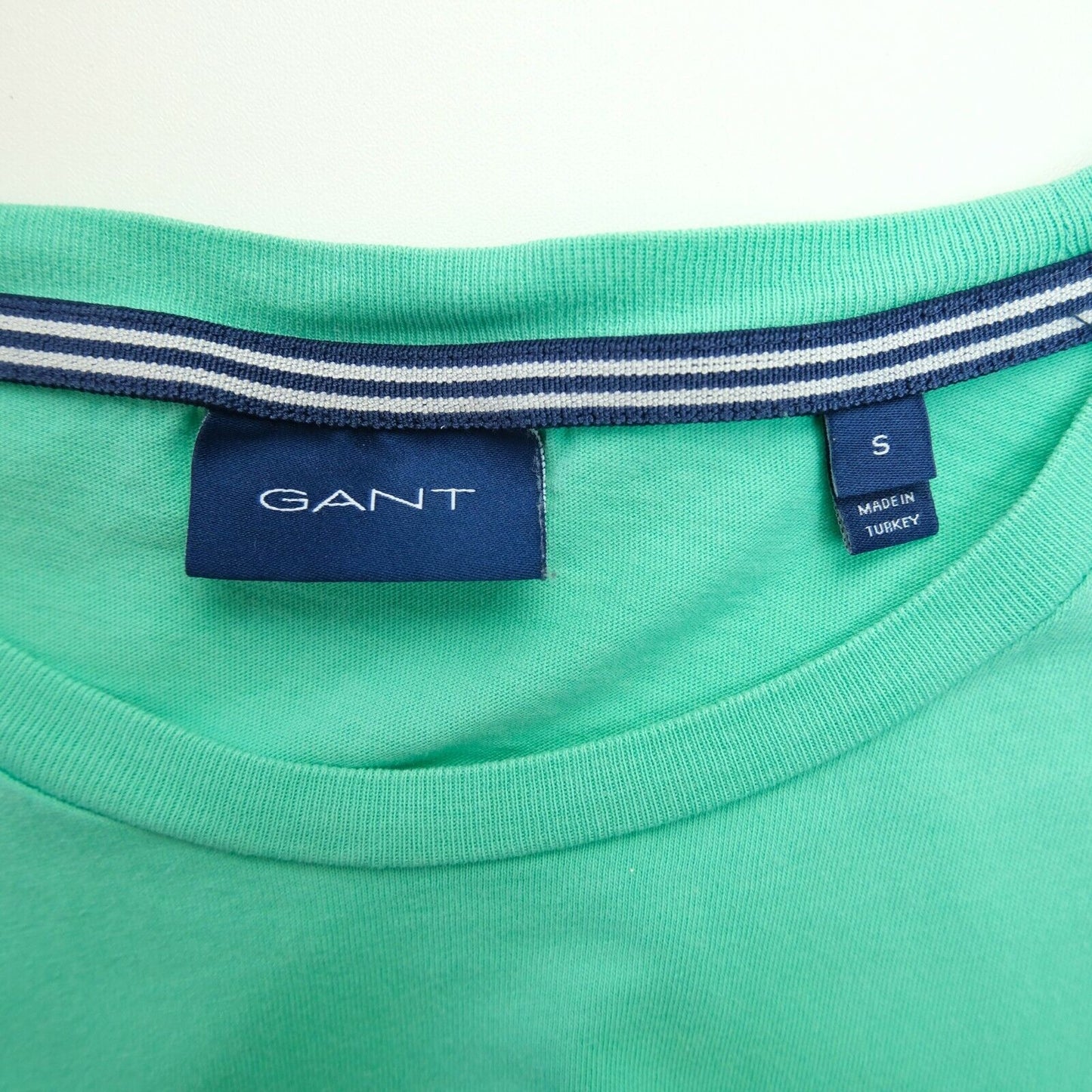 GANT T-shirt vert à col rond avec grand logo taille S