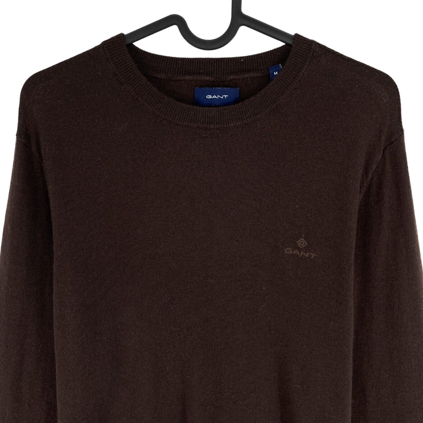 GANT Brown 100% Wool Crew Neck Sweater Jumper Size M