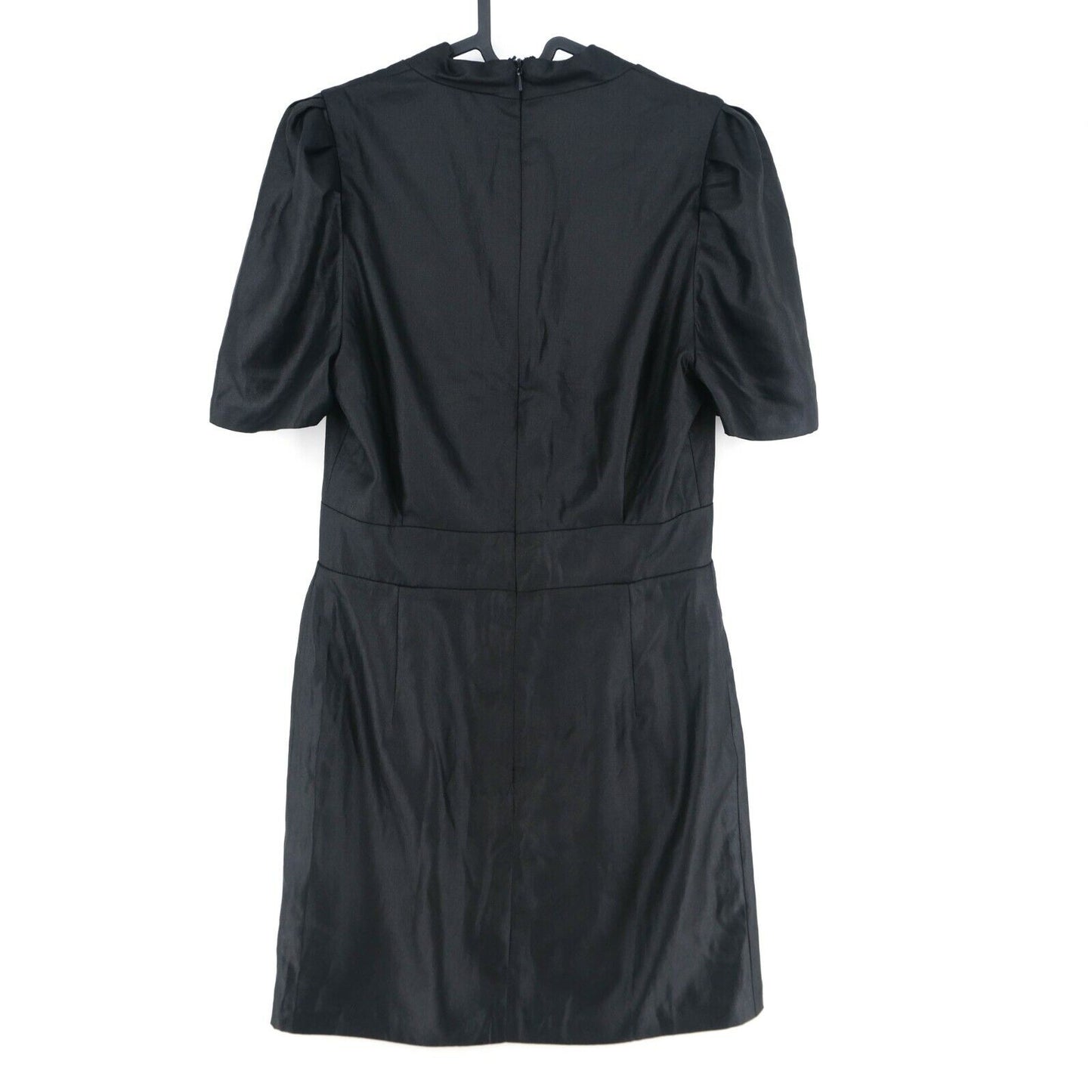 RRP €169 FRENCH CONNECTION Black V Neck Dress Size 10 - S