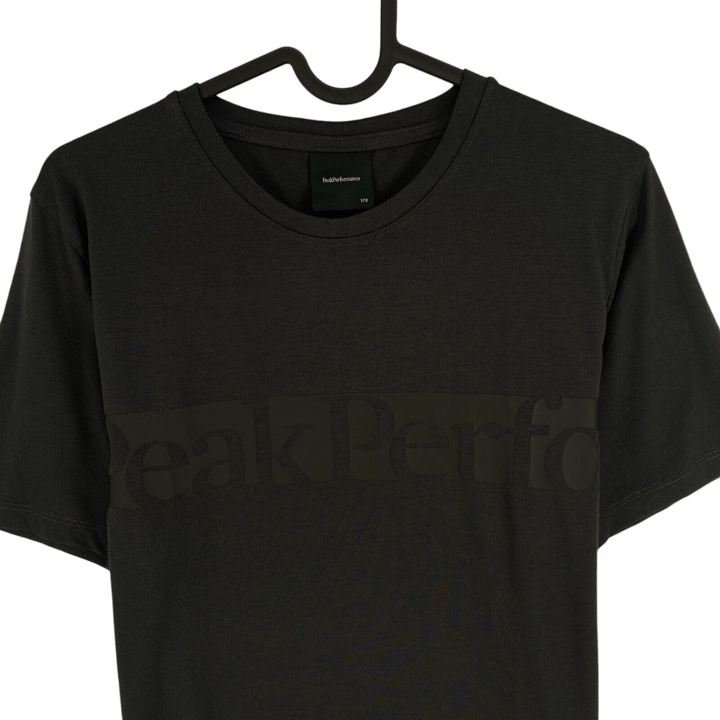 Peak Performance Boys Black Explore Crew Neck SS T Shirt Size 15 Years 170 cm