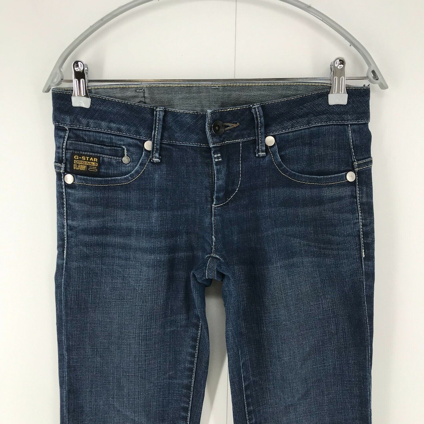 G-STAR RAW MIDGE Damen Jeans in Dunkelblau, Regular Straight Fit, W26 L30