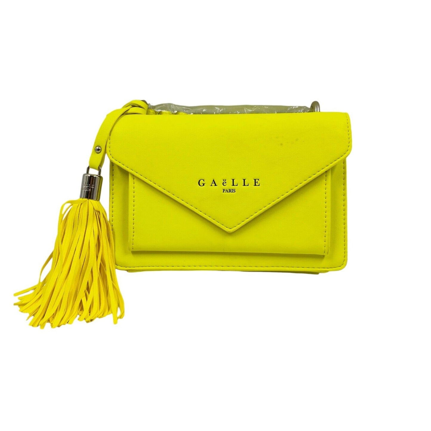 GAELLE Women Yellow Eco Leather Crossbody Shoulder Bag