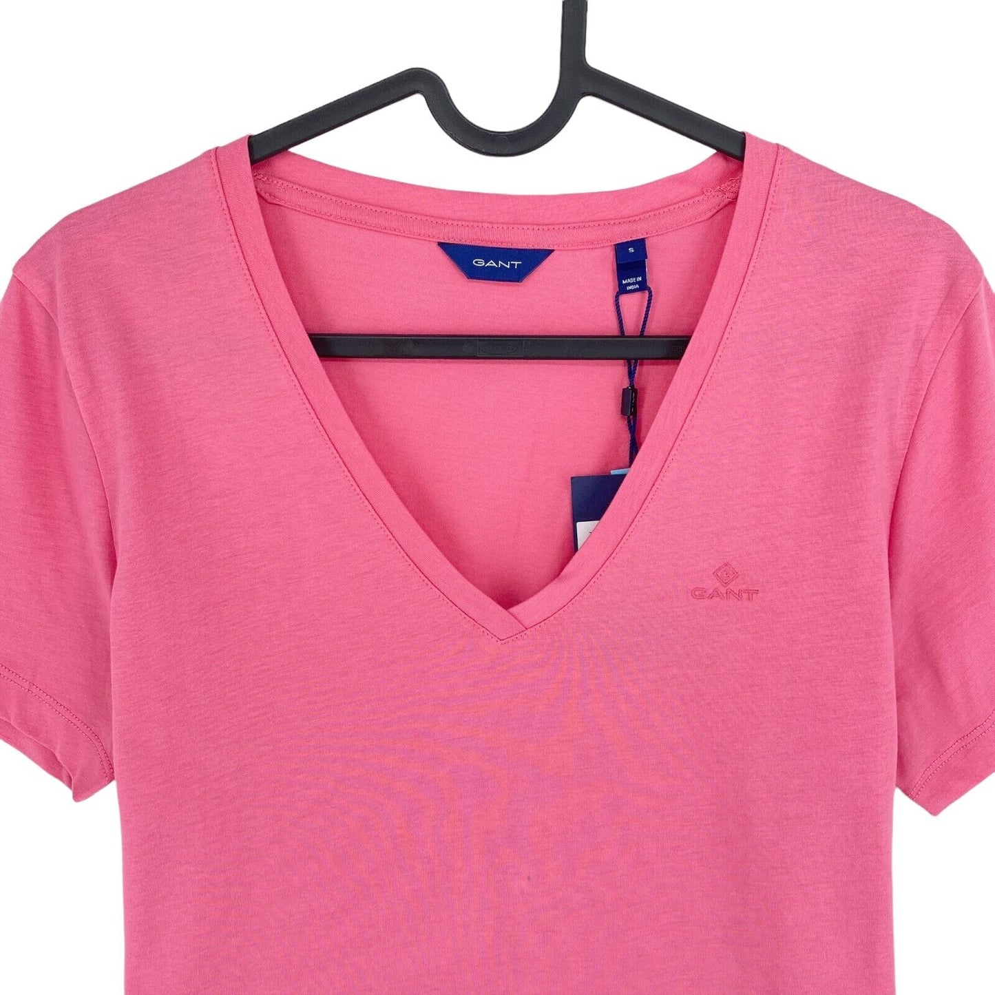 GANT Pink Original V Neck T Shirt Size S