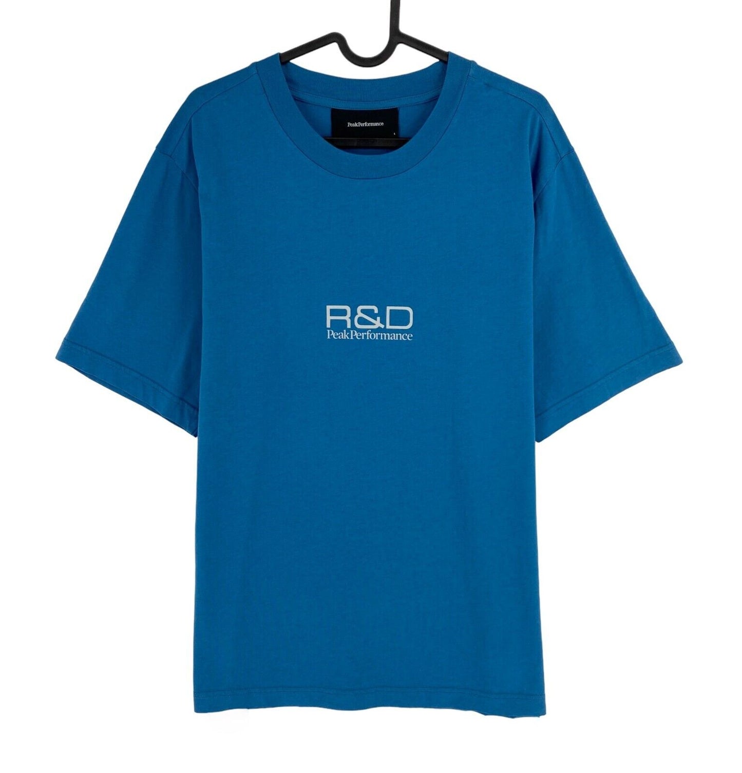 Peak Performance Blue R&D Scale Print Crew Neck Tee T-Shirt Size L