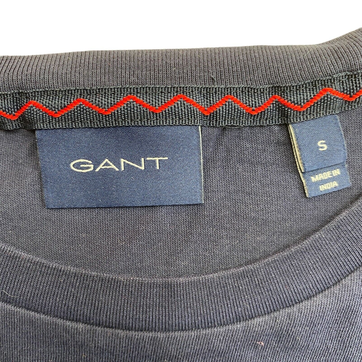 GANT Dark Blue Logo Crew Neck T Shirt Size S