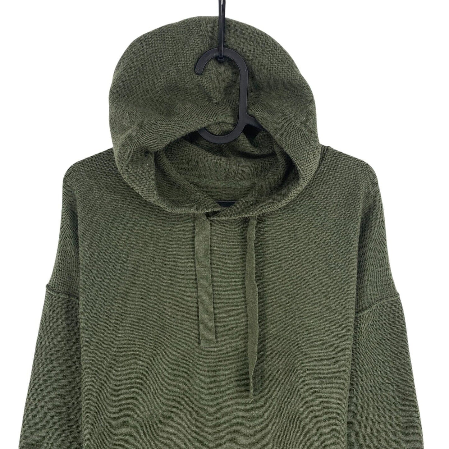 CAMEL ACTIVE Dark Green Long Sleeves Wool Blend Hoodie Dress Size S