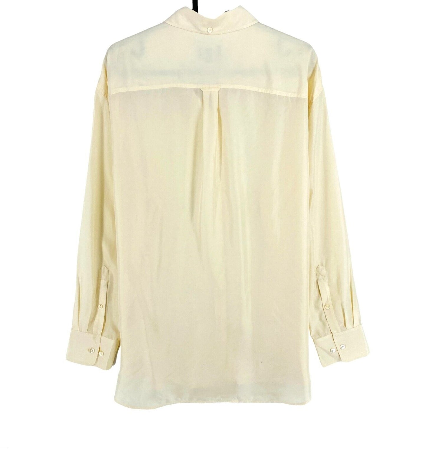 GANT Beige Relaxed Silk Shirt Size EU 38 UK 10 US 8