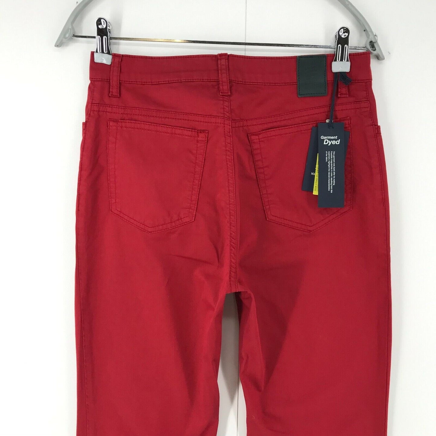 MARINA YACHTING Pantalon Chino Coupe Regular Femme Rouge Taille W28