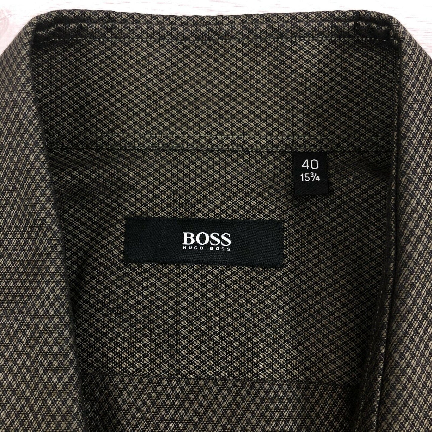 Hugo Boss Brown Regular Fit High Quality Shirt Size 15 3/4 40 / Large