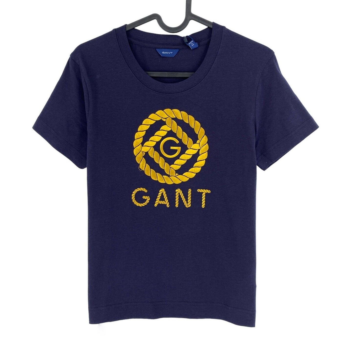 GANT Navy Blue Rope Icon Crew Neck T Shirt Size XS