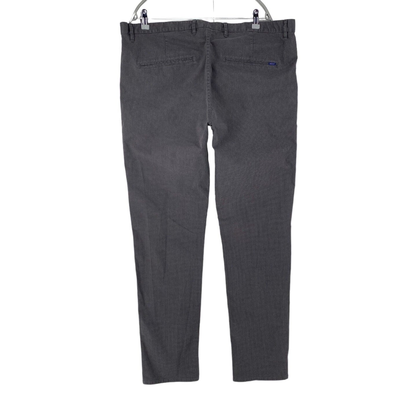 GANT MOLSEY Grey Stretch Extra Slim Fit Trousers W40 L34