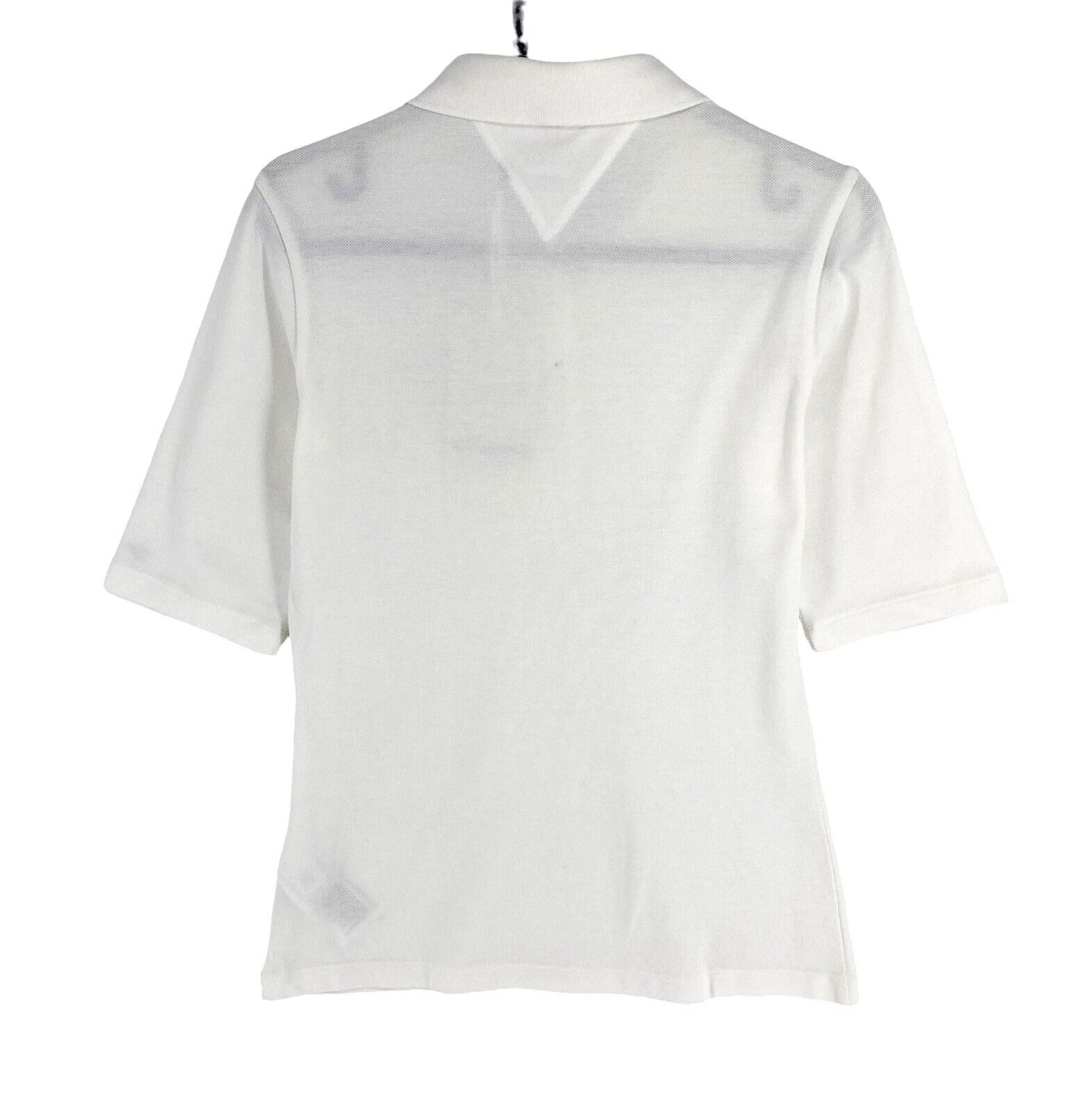 Tommy Hilfiger Women White Slim Fit TH 1/2 Sleeve Polo Shirt Size XS