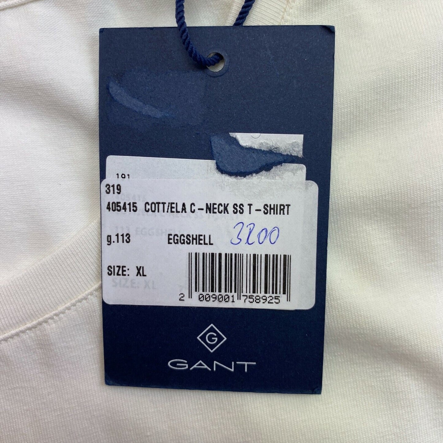 GANT White Crew Neck T Shirt Size XL