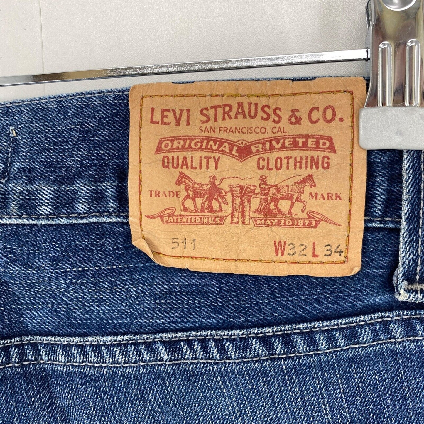 Levi's 511 Blue Slim Fit Jeans W32 L34