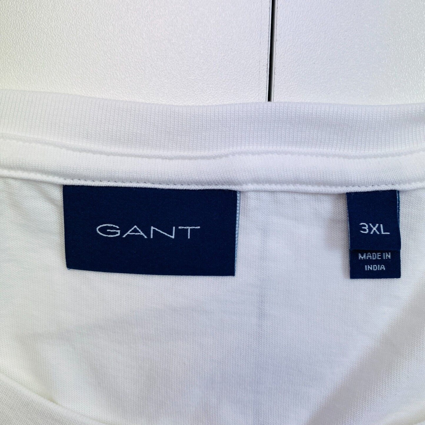 GANT Men White Original Crew Neck Short Sleeves T Shirt Size 3XL XXXL