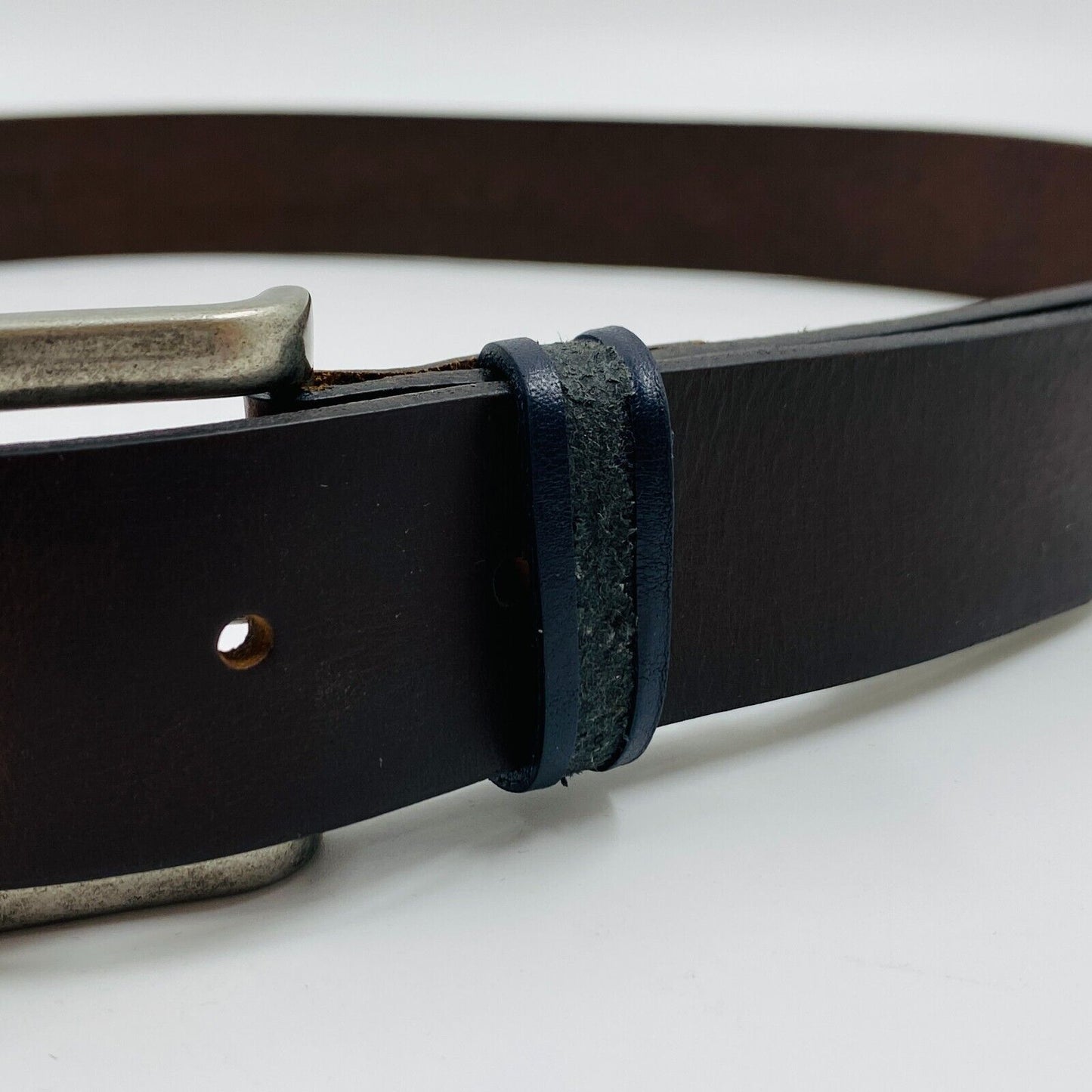 Tommy Jeans Mens Dark Brown Classic Leather Belt Size 95 cm. 38 In.