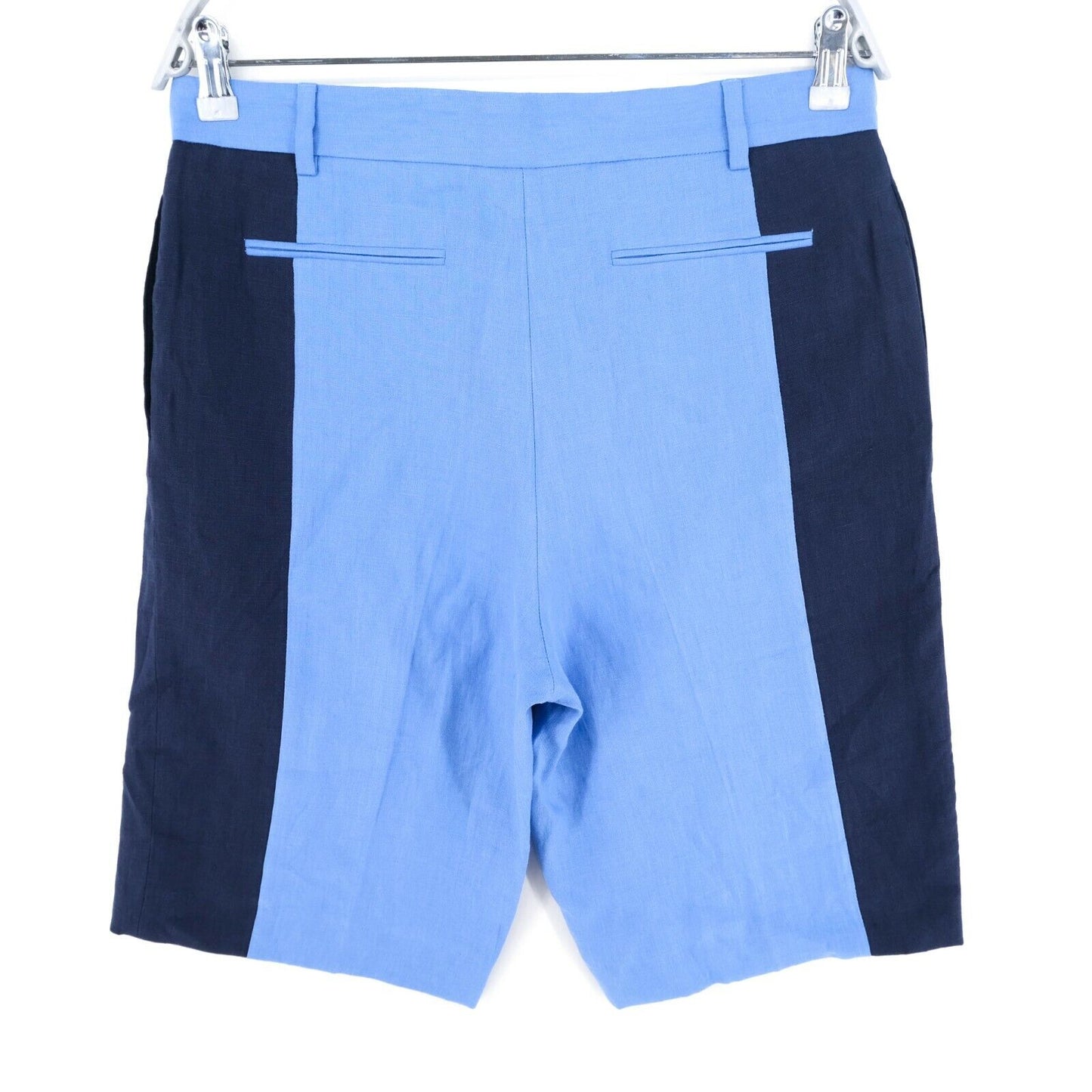 RRP €215 GANT Blue 100% Linen Shorts Size EU 38 UK 12 US 8