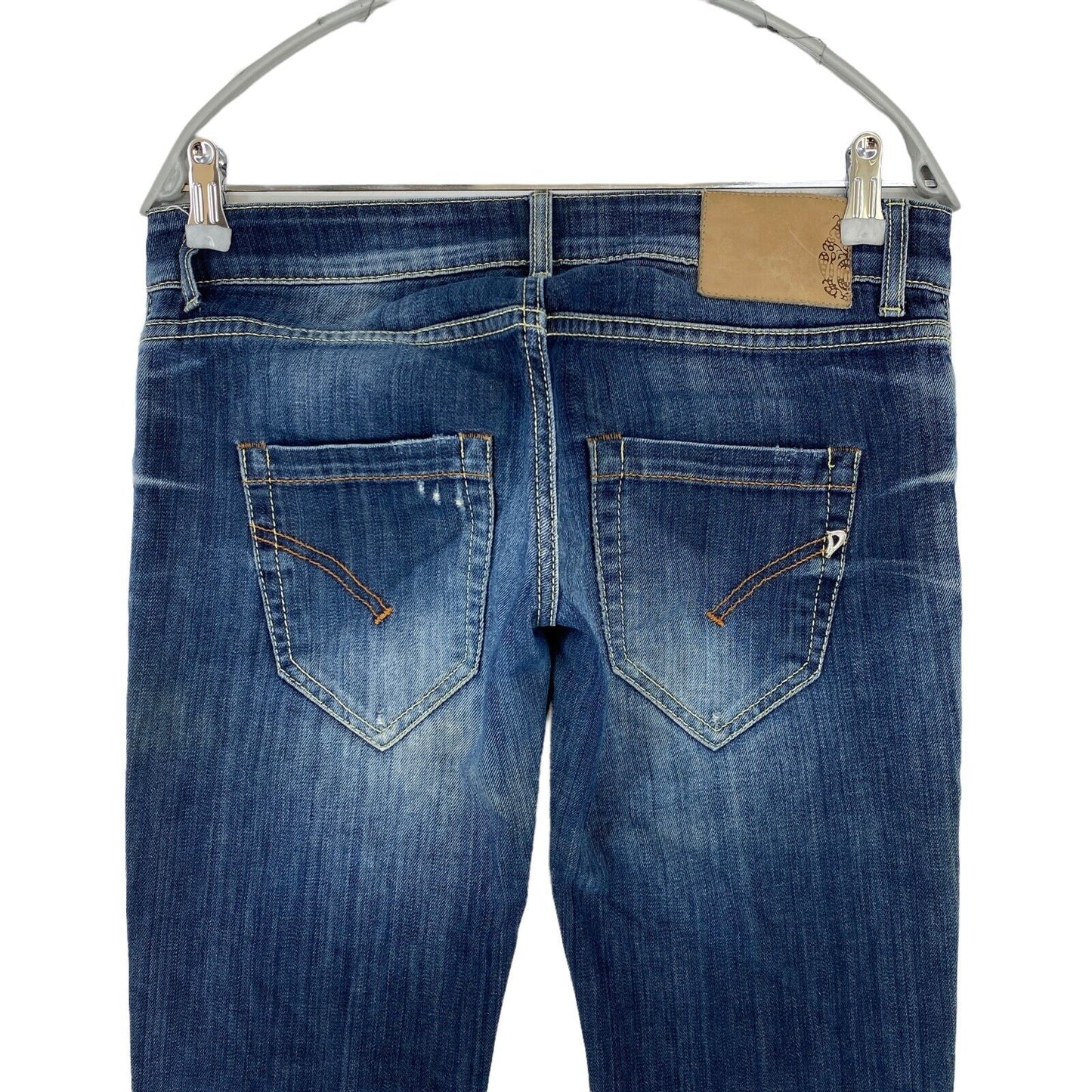 Dondup NOAH Damen Jeans in Dunkelblau, Regular Straight Fit, Größe W28 L34