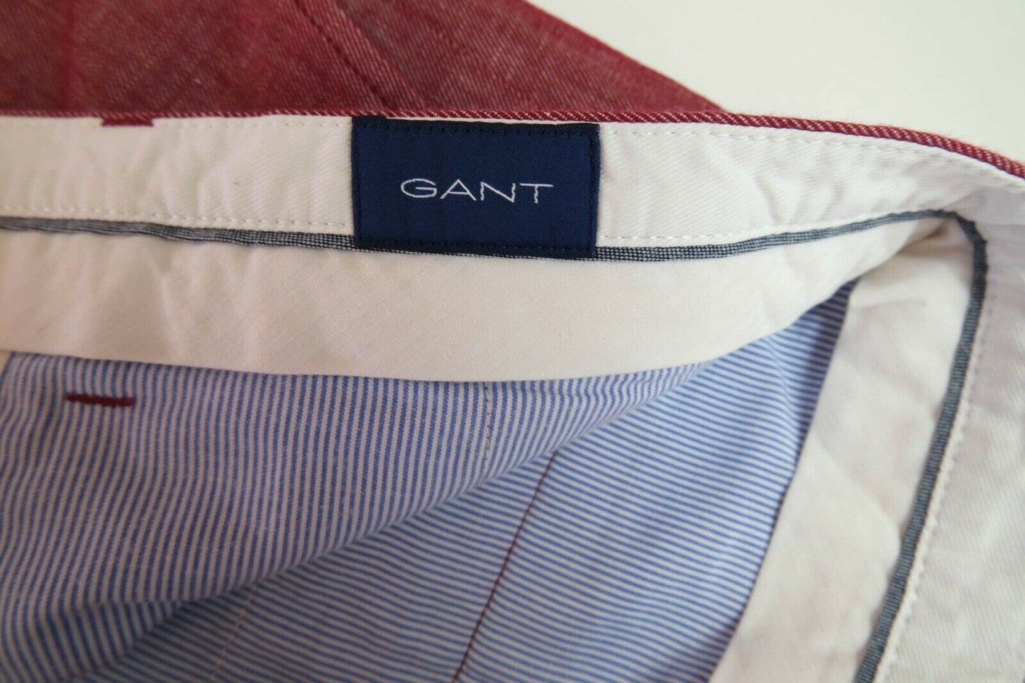 GANT Red Slim Fit Chino Shorts Size EU 50 UK/US 40 EU 52 UK/US 42 EU 54 UK/US 44