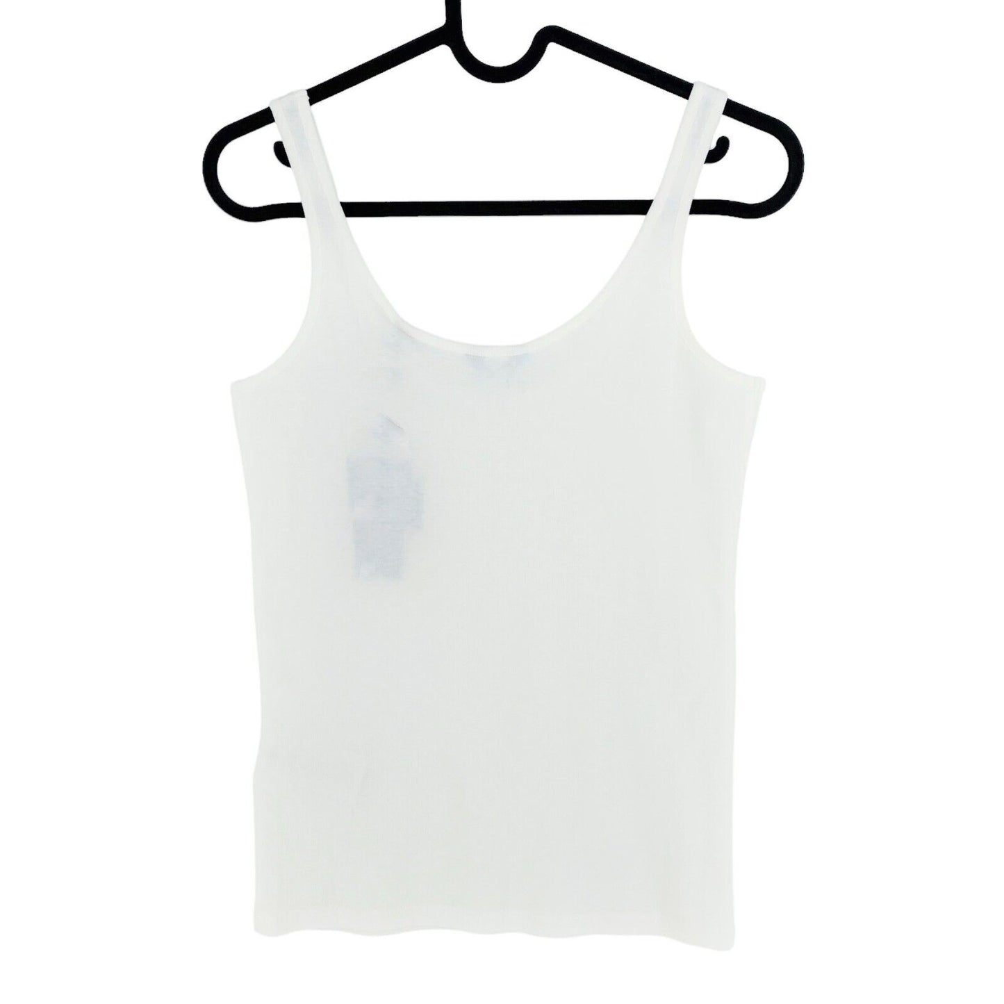 GANT White 1x1 Rib Tank Top Size XS