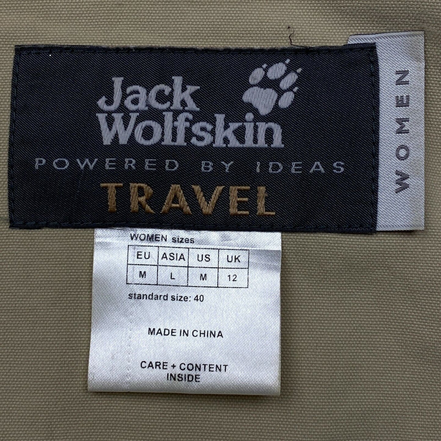 Jack Wolfskin Beige Jacket Size M