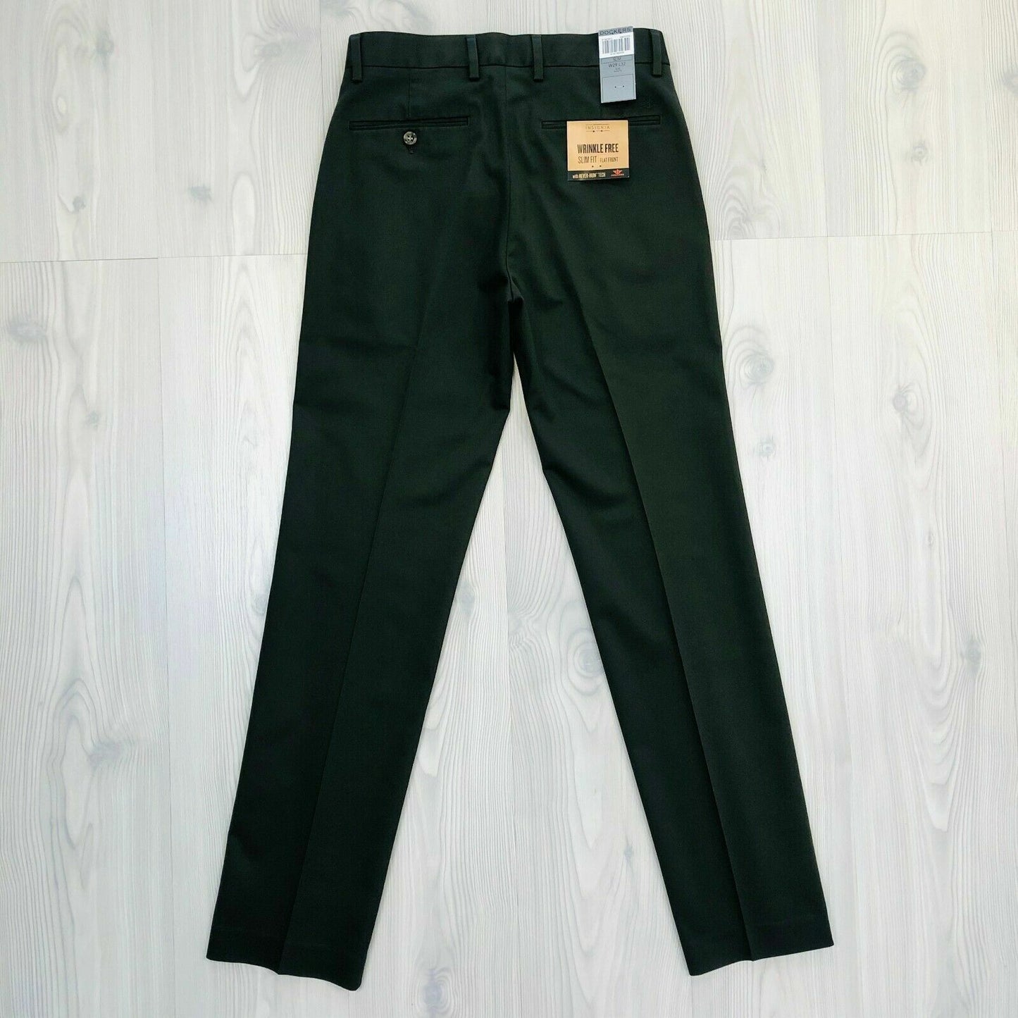 DOCKERS Insignia Wrinkle Free Slim Green Pants Trousers W29 L32 / W36 L36