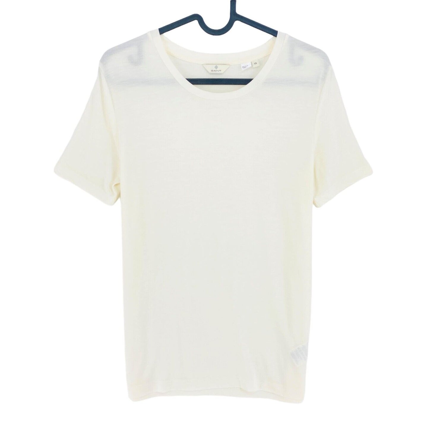 GANT Beige Leichtes T-Shirt mit Rundhalsausschnitt, Größe XS