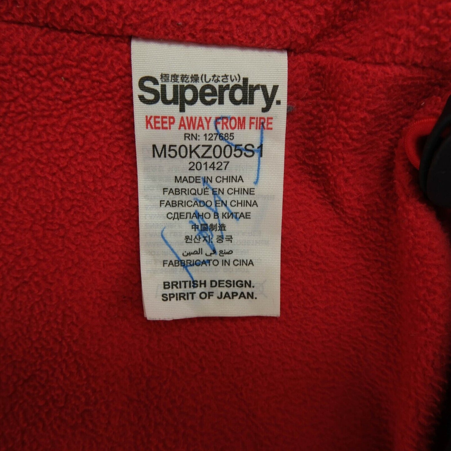 Superdry Japan Original Navy Blue Windhiker Coat Jacket Size S