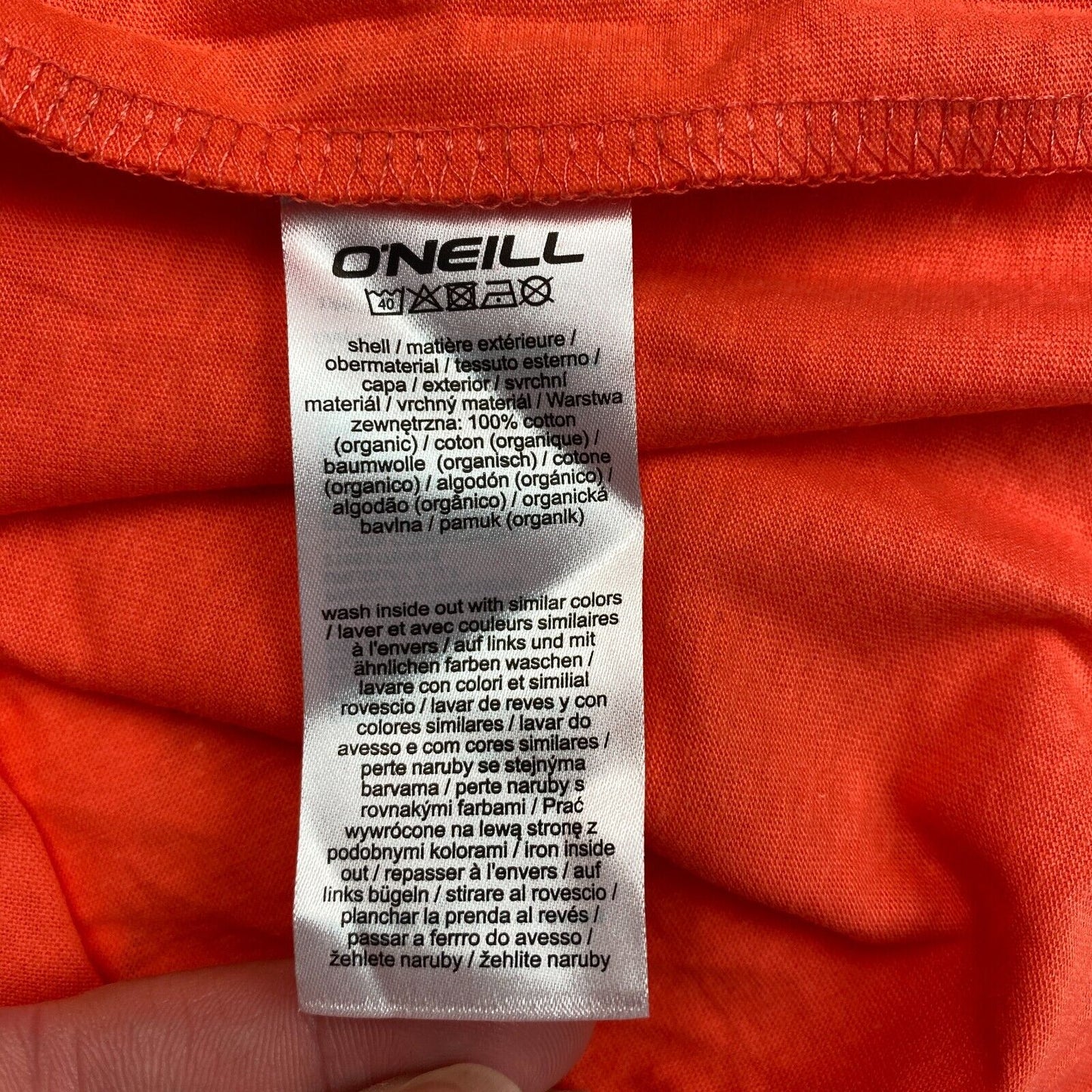 O`Neill Women Orange Print Tank Top Size XS