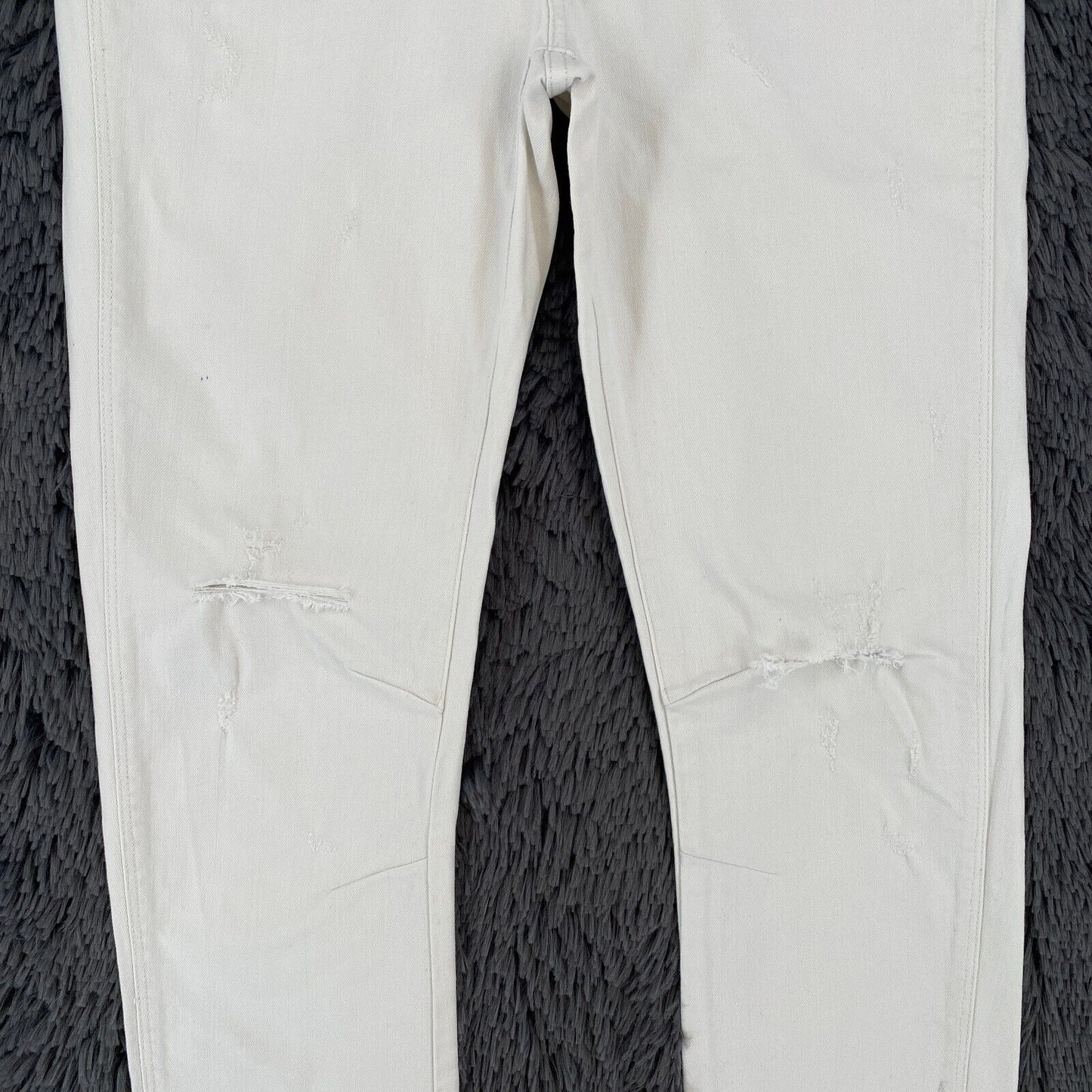 G-STAR FENDER Women White Skinny Fit Distressed Jeans Size W31 L32