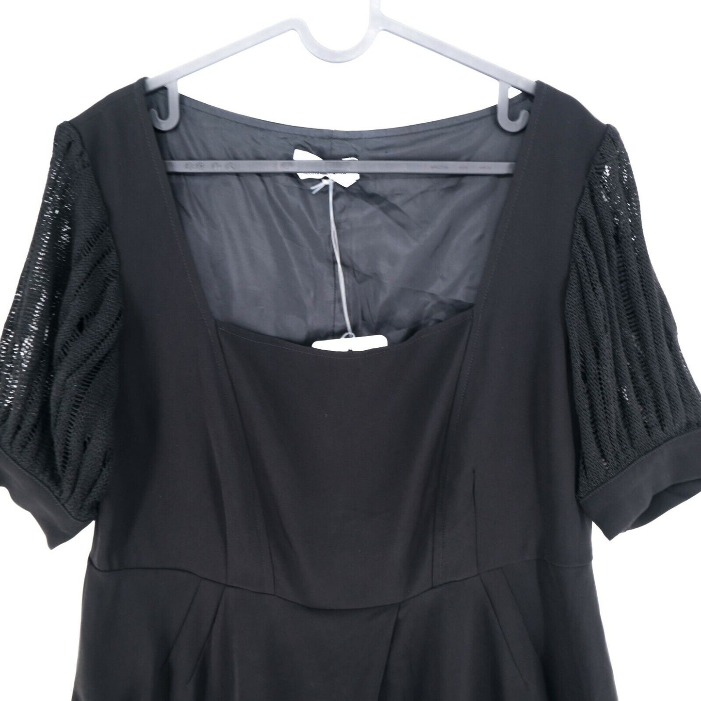 Prix ​​conseillé 285 € PERSONA Robe noire à col rond Taille EUR 38 UK 10 US 8