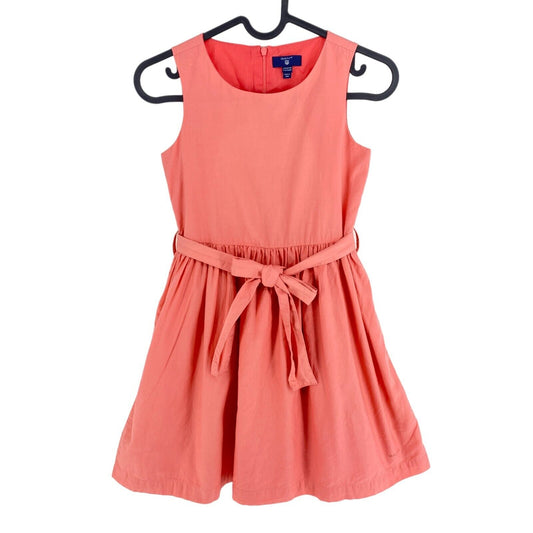 GANT Girls Pink Belted Flared Dress Size 9-10 Years 134/140 cm