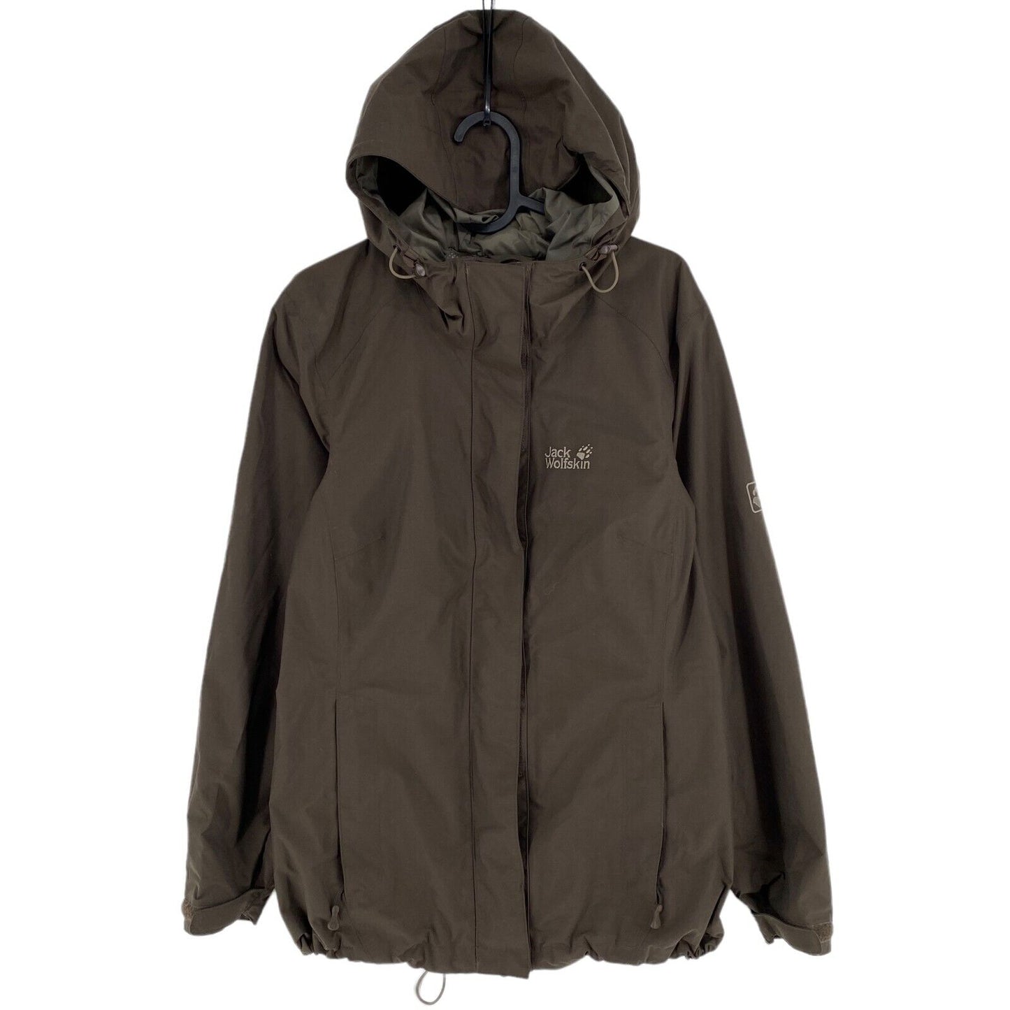 Jack Wolfskin Texapore Brown Hooded Jacket Coat Size XS