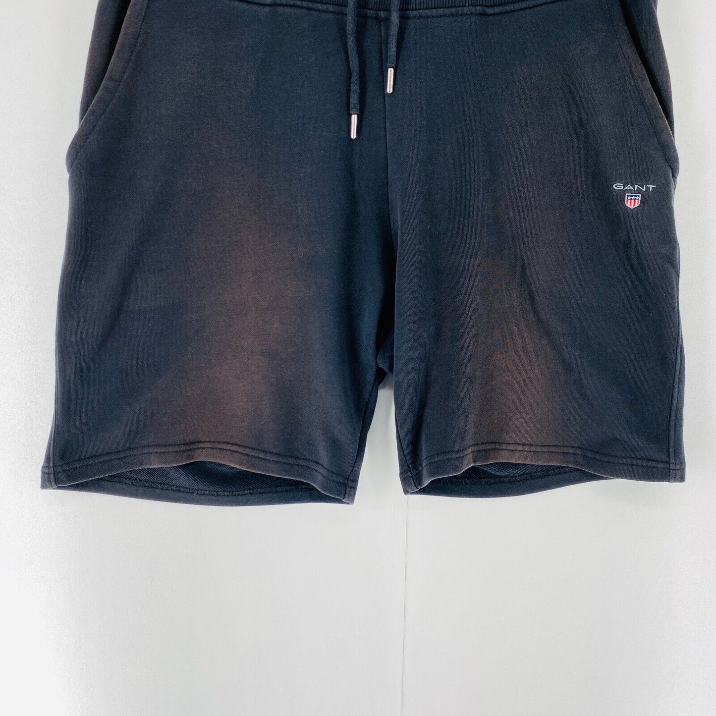 GANT Mens Black Regular Fit Sweat Shorts Size L