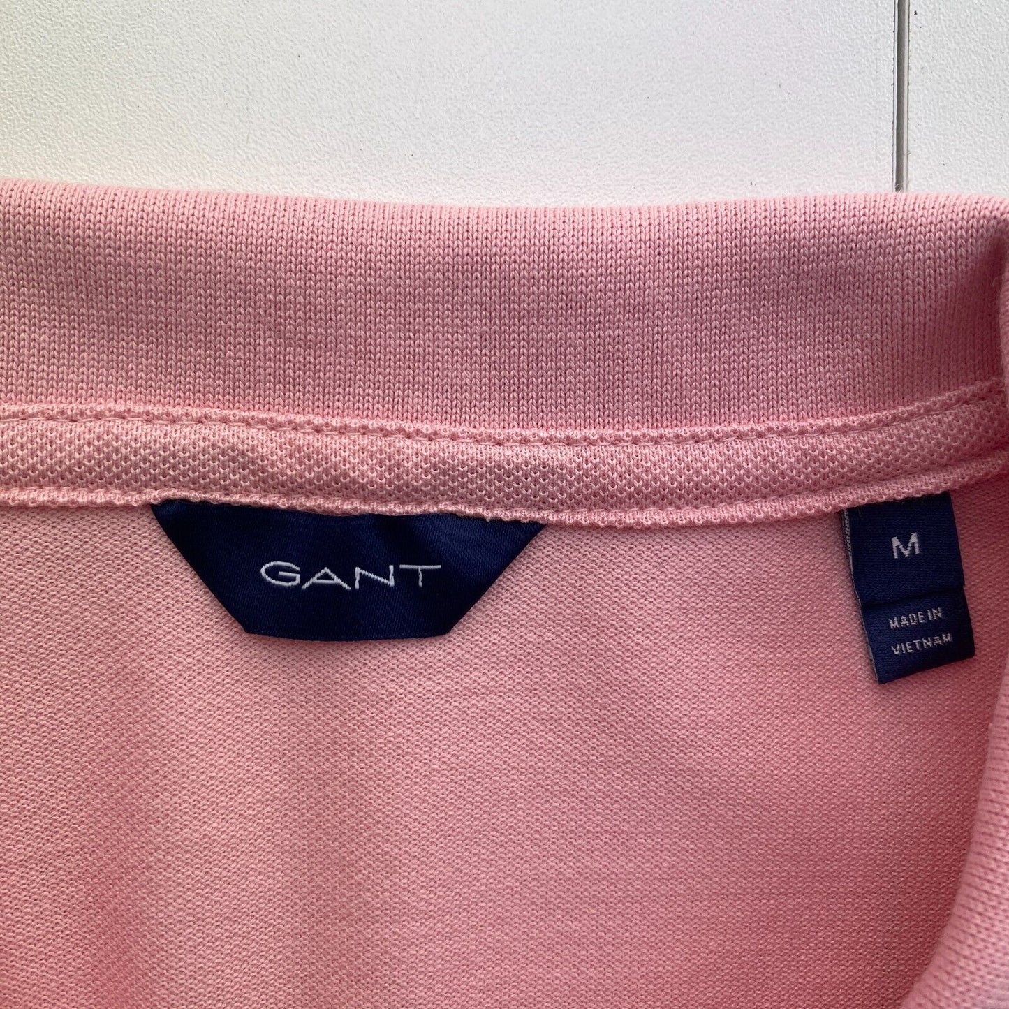 GANT Women Pink Original Pique Short Sleeves Polo Shirt Size M