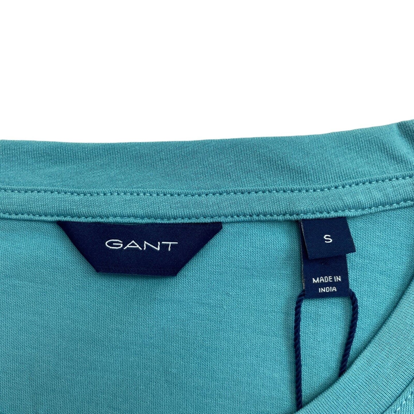 GANT Hellblaues Original T-Shirt mit Rundhalsausschnitt, Größe S