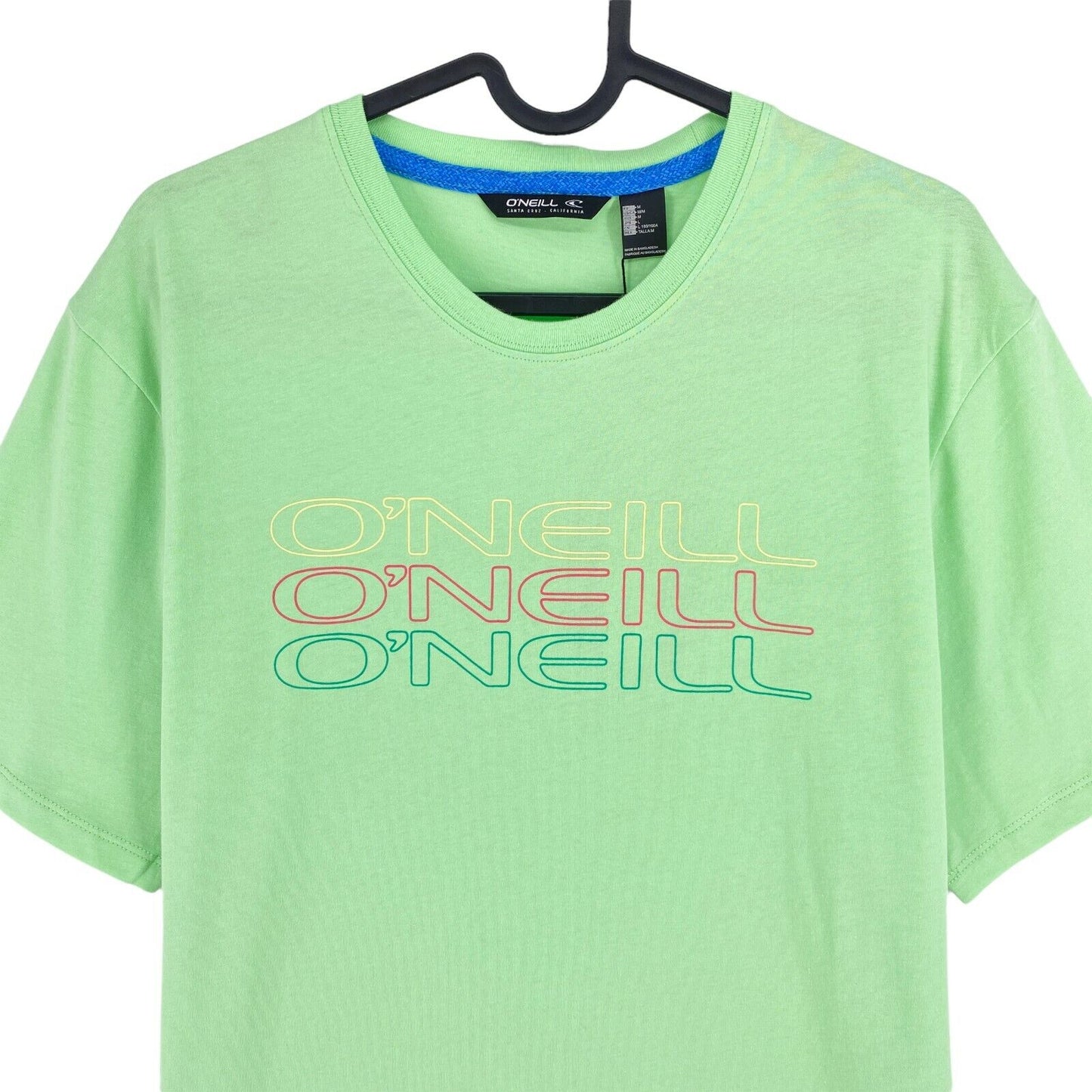 O`NEILL Green LM High Summer Original Print Crew Neck T Shirt Size M