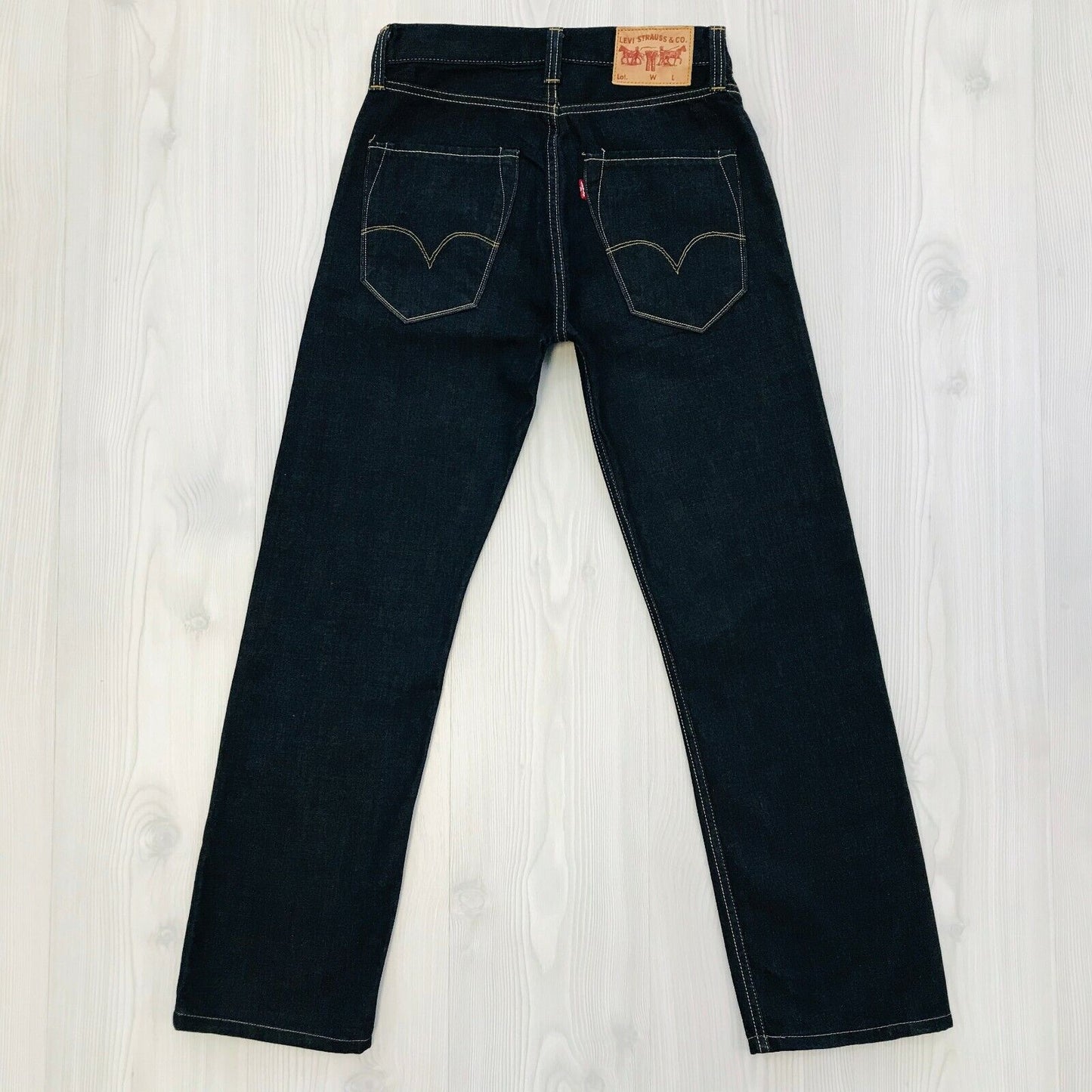 Levi's Women's Dark Blue Straight Standard Regular Jeans Size W27 L32