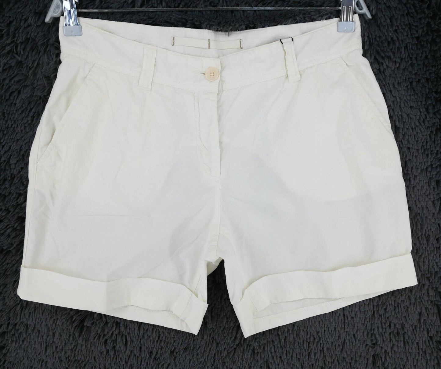 GANT White A.M. Roll Up Poplin Shorts Size EU 36 38 UK 8 10 US 6 8